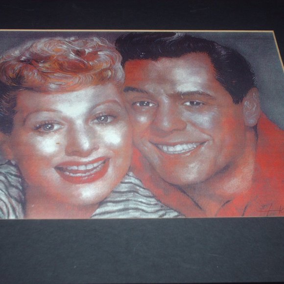 Vintage Lucille Ball & Desi Arnaz framed picture - Picture 3 of 8